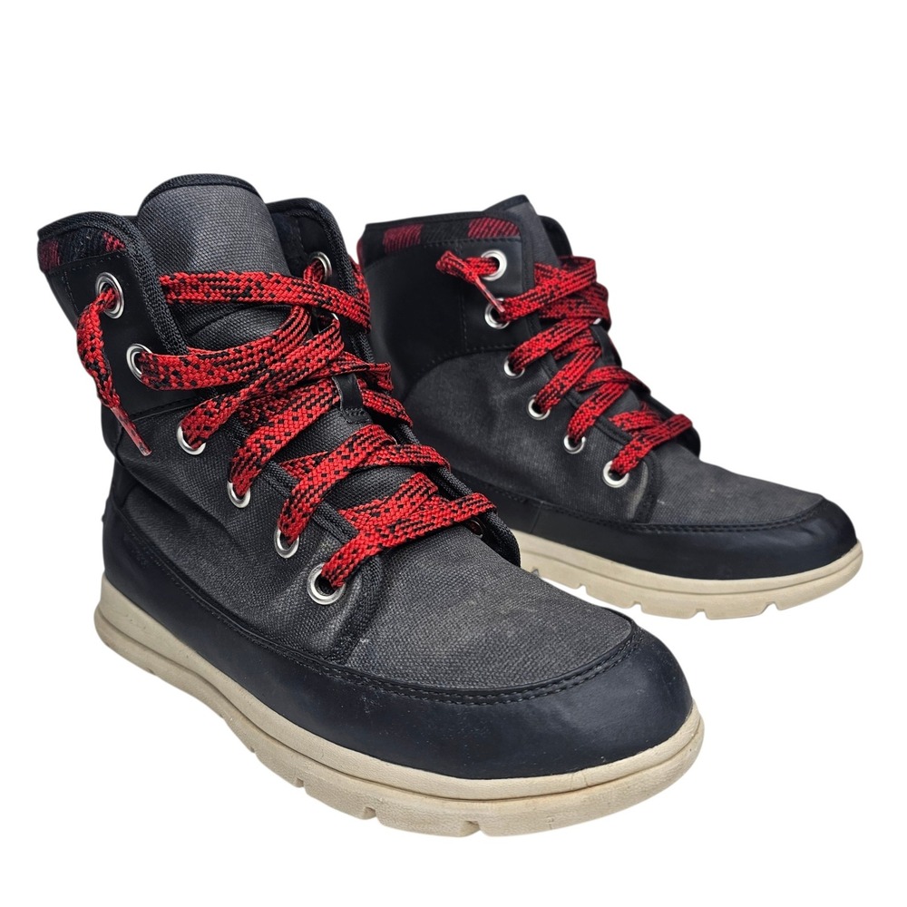 Sorel Explorer Carnival Womens 10 Black Waterproof Winter Boots NL3494-010